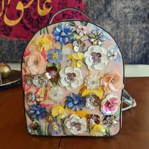 Aldo Floral Beaded Backpack